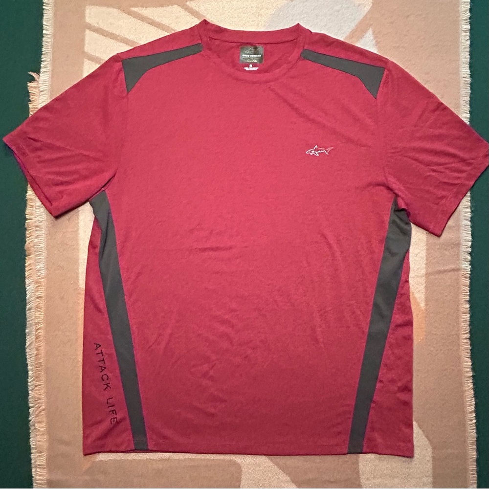 New! Greg Norman Men’s short sleeve pullover, M